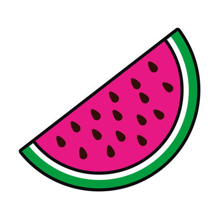 watermelon fruit design of healthy organic food theme Vector illustrationのイラスト素材