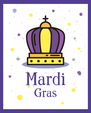 Mardi gras hat on pointed background design, Party carnival decoration celebration and festival theme Vector illustrationのイラスト素材