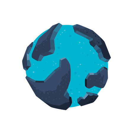 Space blue planet of universe cosmos and futuristic theme Vector illustrationのイラスト素材