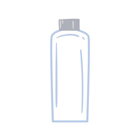 Water bottle design, Drink beverage mineral liquid fresh natural healthy plastic container clear and cold theme Vector illustrationのイラスト素材