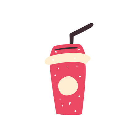 coffee mug with starw design of drink caffeine breakfast and beverage theme Vector illustrationのイラスト素材