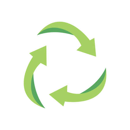 Recycle sign design, Ecology eco save and green theme Vector illustrationのイラスト素材