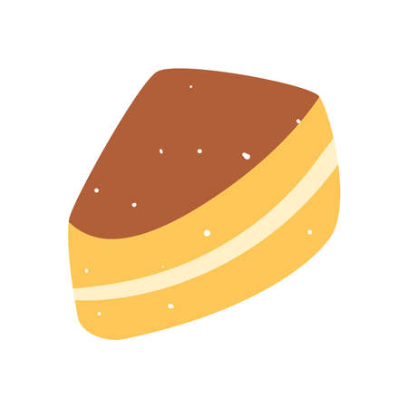 Sweet cake design, dessert food delicious sugar snack and tasty theme Vector illustrationのイラスト素材