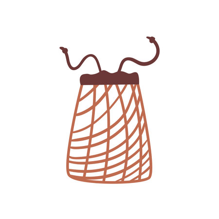 shopping grid bag design of commerce and market theme Vector illustrationのイラスト素材