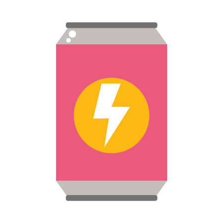 soda can icon over white background, colorful design, vector illustrationのイラスト素材