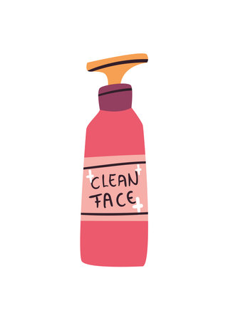 Make up and cosmetic clean face cream design, fashion style and skin theme Vector illustrationのイラスト素材