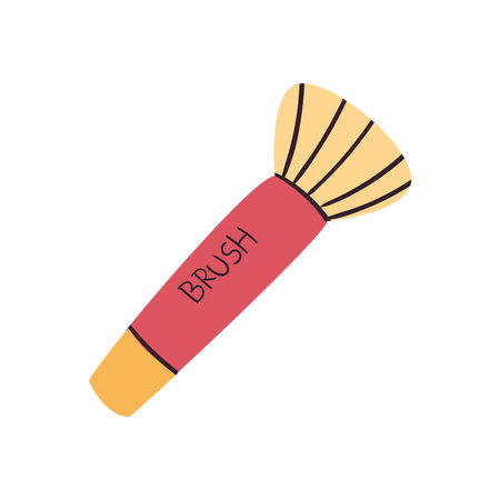 Make up and cosmetic brush design, fashion style and skin theme Vector illustrationのイラスト素材