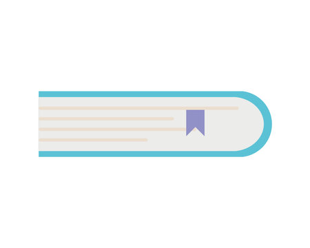 academic book with separator over white background, colorful design, vector illustrationのイラスト素材