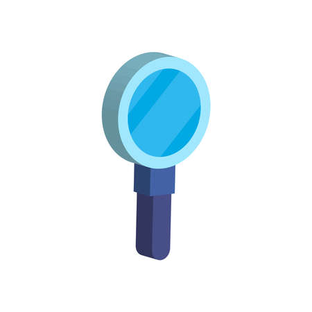 Isometric lupe design, search tool and magnifying glass theme Vector illustrationのイラスト素材