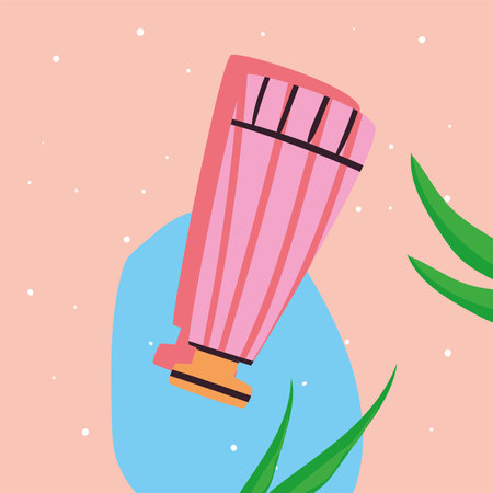Cosmetic hands cream design, Make up fashion style and skin theme Vector illustrationのイラスト素材