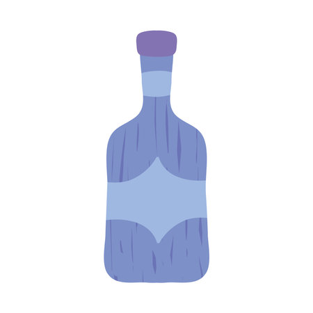 liquor bottle on white backgroundのイラスト素材