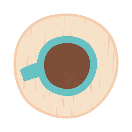 top view of coffee mugのイラスト素材