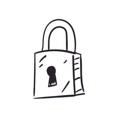 Security lock and access padlockのイラスト素材