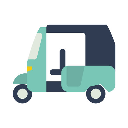 tuk tuk taxi on backgroundのイラスト素材