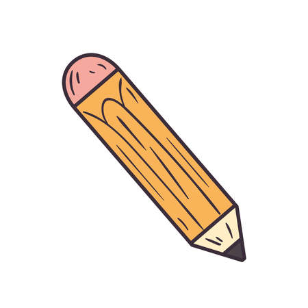 Isolated pencil icon, writing toolのイラスト素材