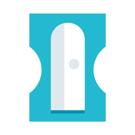 blue sharpener on white backgroundのイラスト素材
