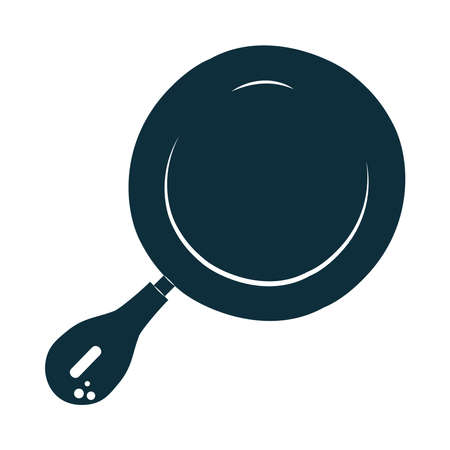 cooking pan over white backgroundのイラスト素材