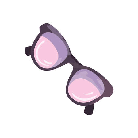 Summer glasses on white backgroundのイラスト素材