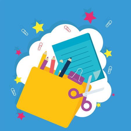School and education symbol groupのイラスト素材