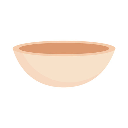 bowl icon on white backgroundのイラスト素材