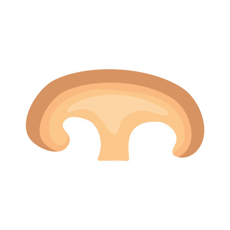 mushroom icon on white backgroundのイラスト素材