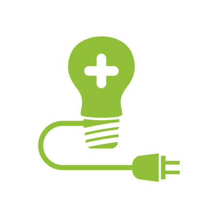 Isolated positive light bulb iconのイラスト素材