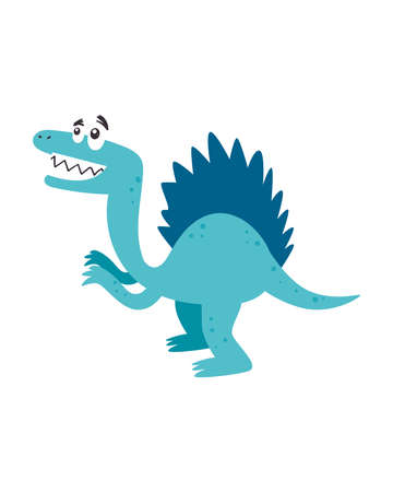 blue dinosaur creatureのイラスト素材