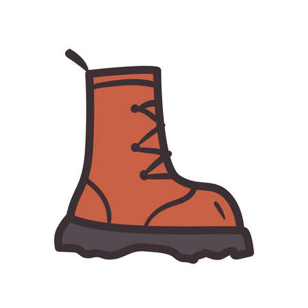Isolated boot iconのイラスト素材