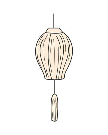 chinese lamp hangingのイラスト素材