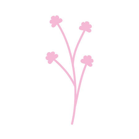 pink flower iconのイラスト素材