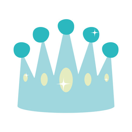 blue queen crownのイラスト素材