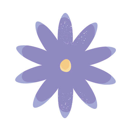 purple flower designのイラスト素材
