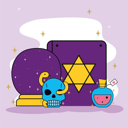 esoteric icon setのイラスト素材