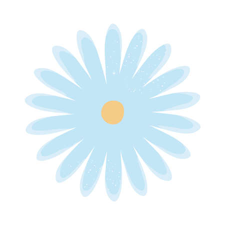 blue flower iconのイラスト素材