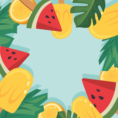 summer ice creamsのイラスト素材