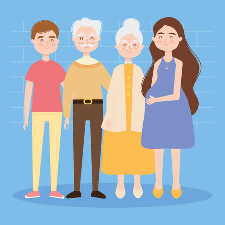 happy family designのイラスト素材