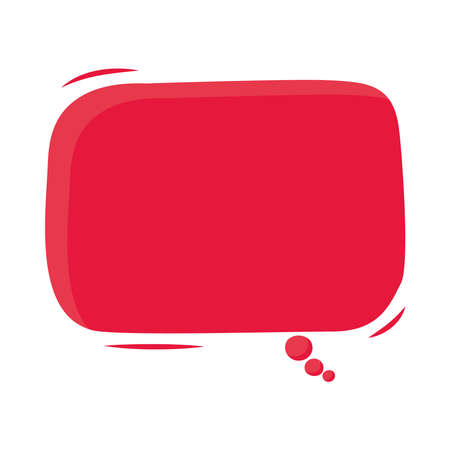 red tought bubbleのイラスト素材