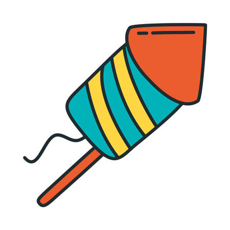 firework rocket iconのイラスト素材