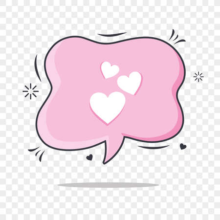 love speech bubbleのイラスト素材