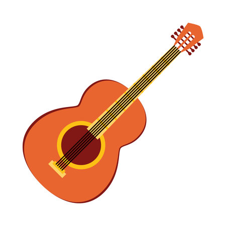 acoustic guitar iconのイラスト素材