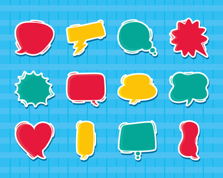 text balloons collection