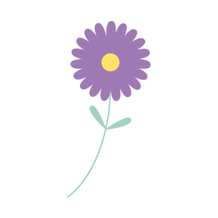purple flower iconのイラスト素材