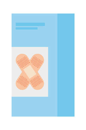 medical aid bandages packageのイラスト素材