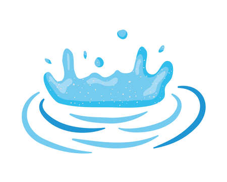 splash of waterのイラスト素材
