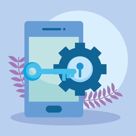 smartphone illustration designのイラスト素材