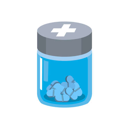 medicine jar iconのイラスト素材