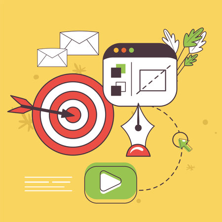 target and websiteのイラスト素材
