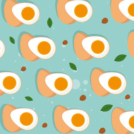 eggs set backgroundのイラスト素材