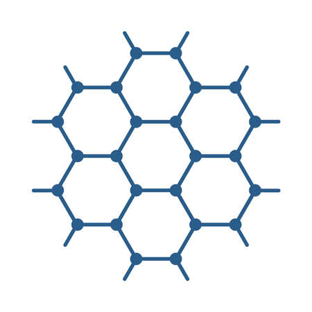 graphene nanotechnology designのイラスト素材