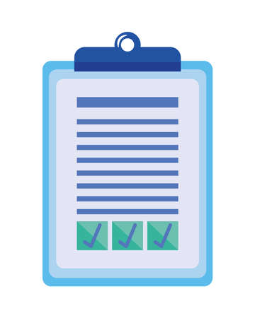 clipboard with checklistのイラスト素材